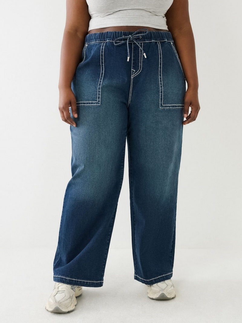 Baggy Jeans True Religion Plus Relaxed Baggy Big T Love In A Mist | 89XLDONGI