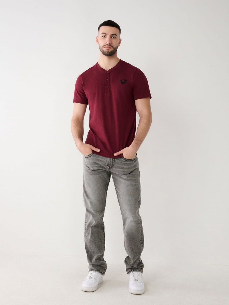 Camisas True Religion Henley Wine | 85XFVDTWO