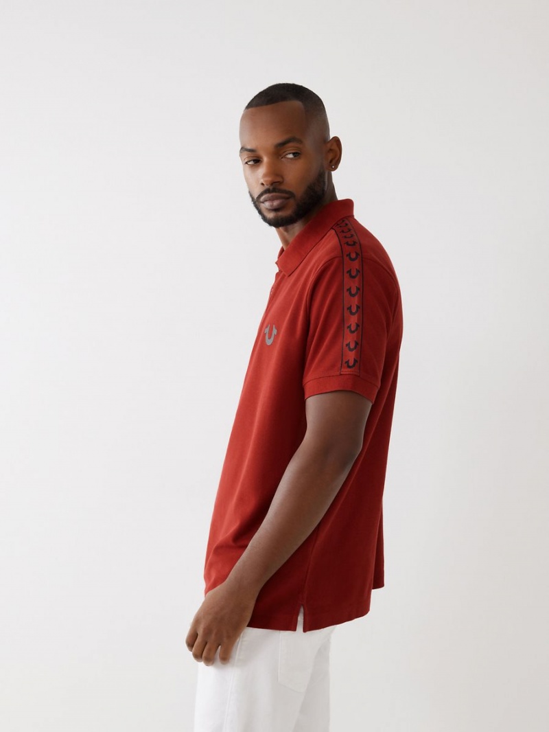 Camisas True Religion Logo Polo Rojas | 50FCTGPBR