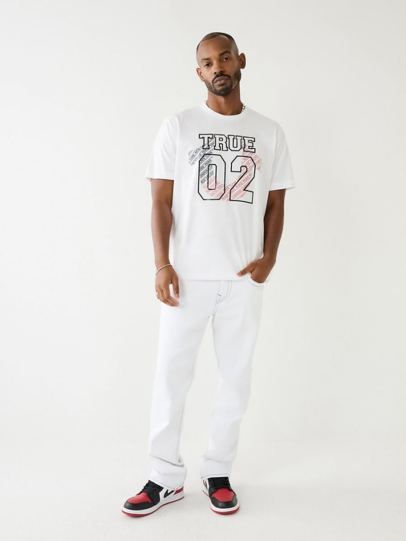 Camiseta True Religion 02 Logo Blancas | 57ERVXBZF