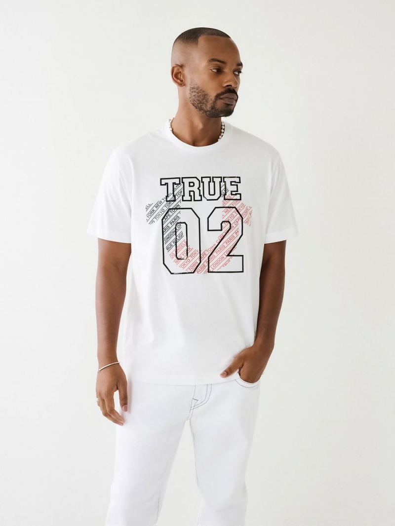 Camiseta True Religion 02 Logo Blancas | 57ERVXBZF