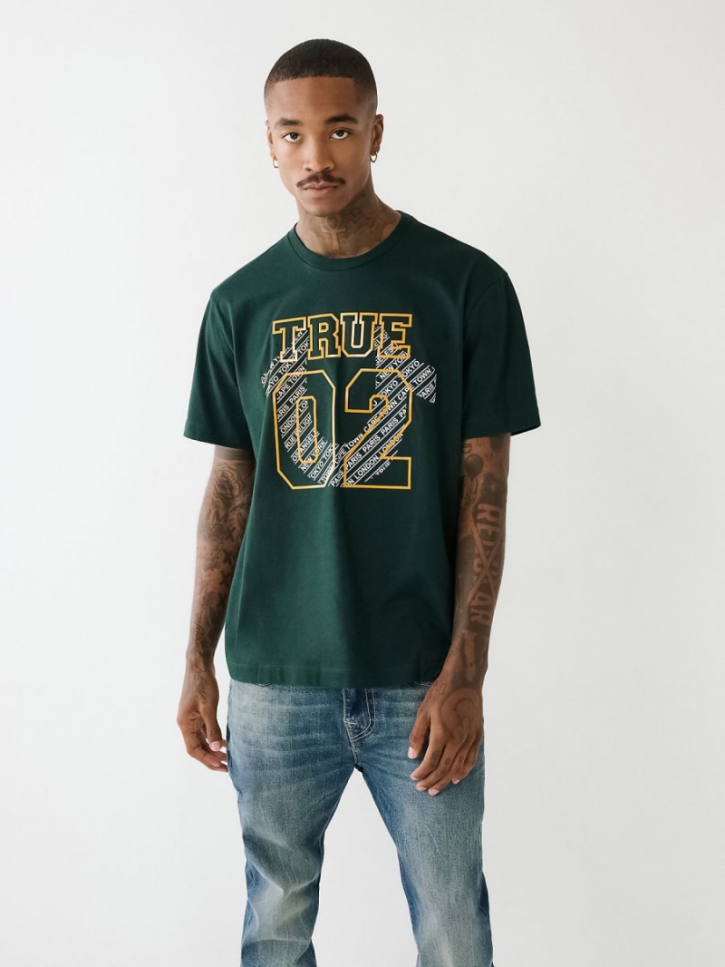 Camiseta True Religion 02 Logo Verde Menta Verde | 52HDWYQAP