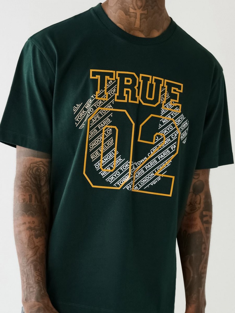 Camiseta True Religion 02 Logo Verde Menta Verde | 52HDWYQAP