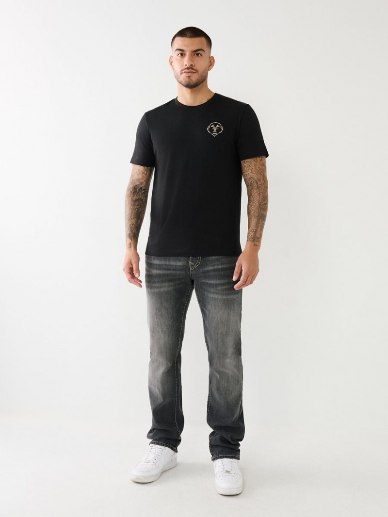 Camiseta True Religion 3d Hs Buddha Logo Negras | 67QJRHYEK