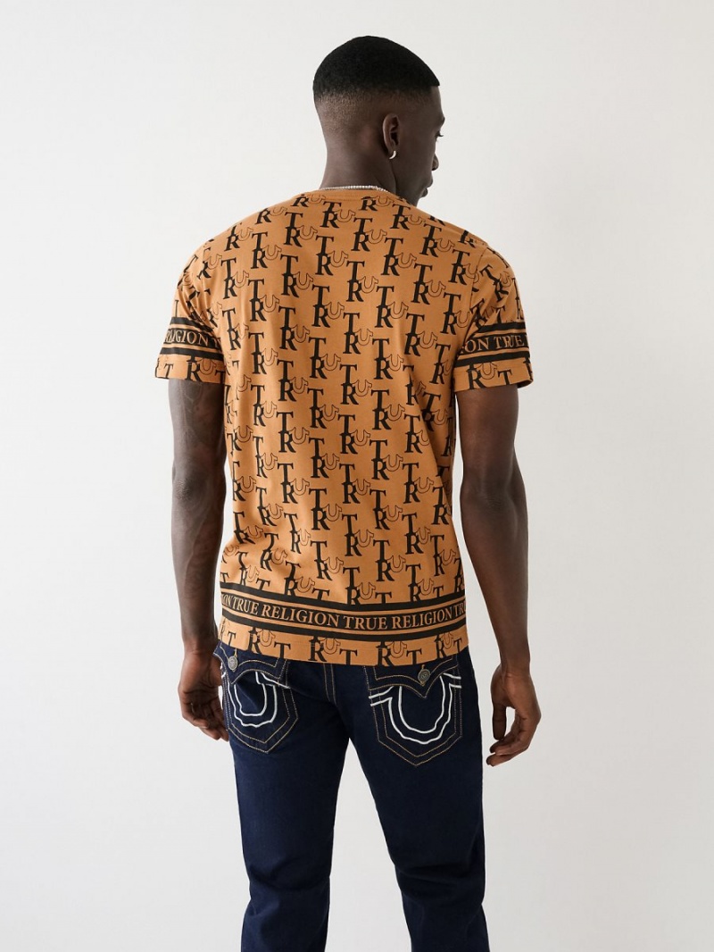 Camiseta True Religion Allover Print Acorn | 67SUJGCNV