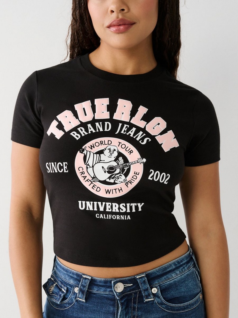 Camiseta True Religion Buddha Baby Negras | 71YIRTKPO