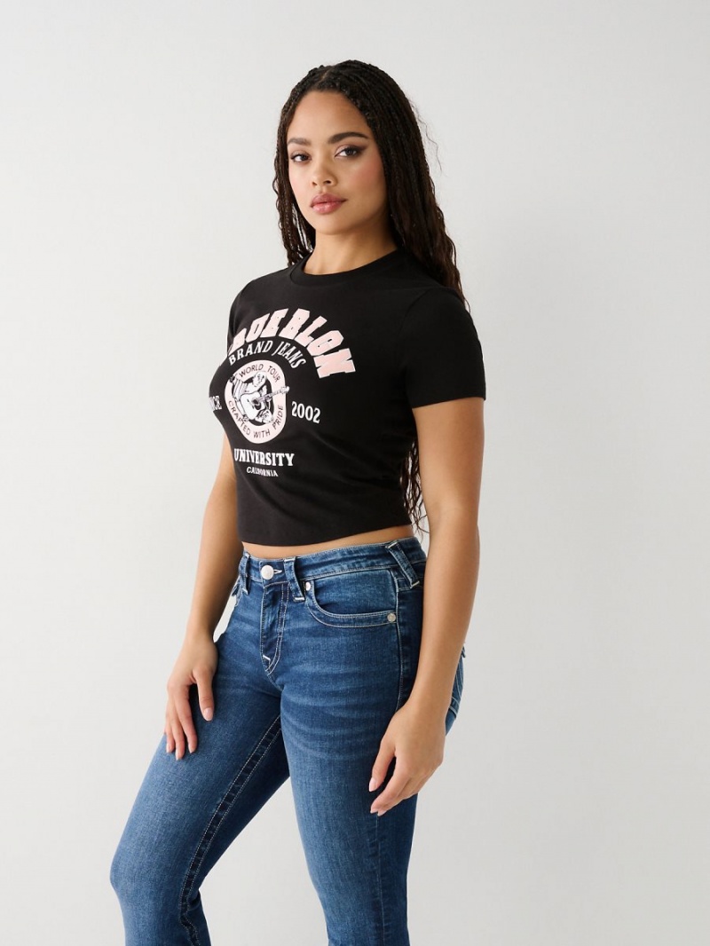 Camiseta True Religion Buddha Baby Negras | 71YIRTKPO