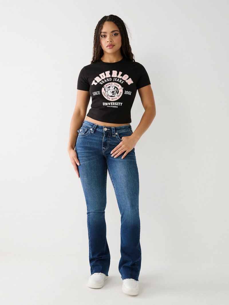 Camiseta True Religion Buddha Baby Negras | 71YIRTKPO