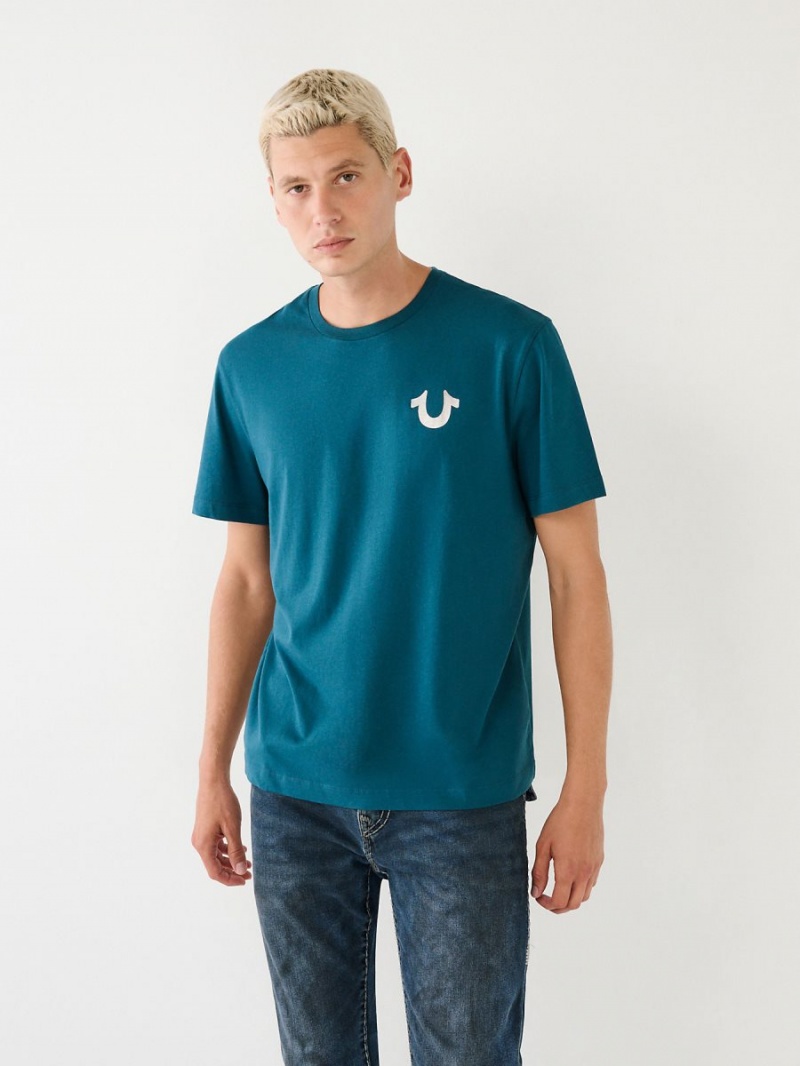 Camiseta True Religion Buddha Logo Agave | 65ODAZGMQ