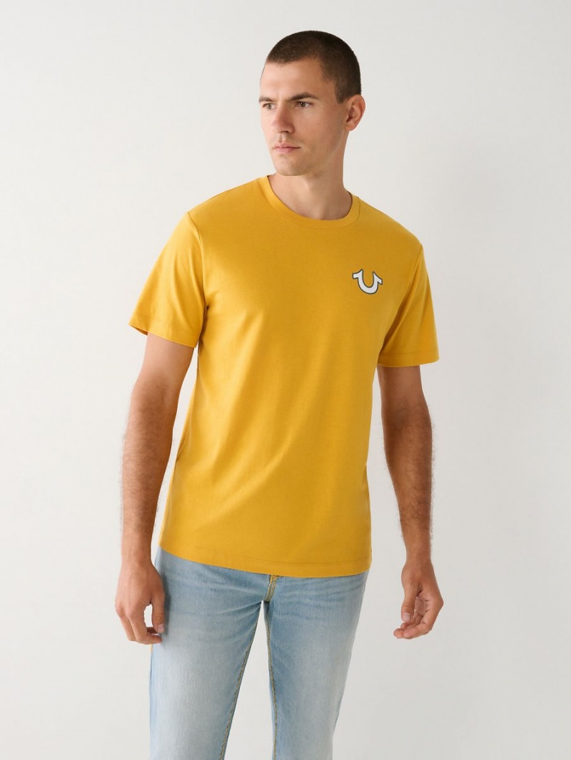 Camiseta True Religion Buddha Logo Amarillo | 02FPVKWDO