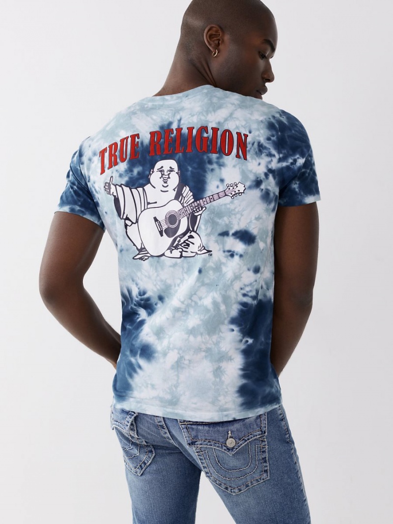 Camiseta True Religion Buddha Logo Azul Real Azules | 98CMNPKZJ