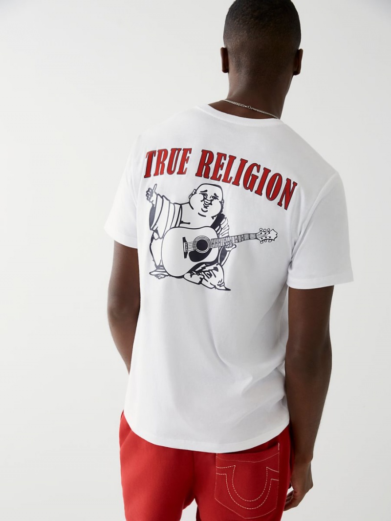 Camiseta True Religion Buddha Logo Blancas | 52XPVZMID