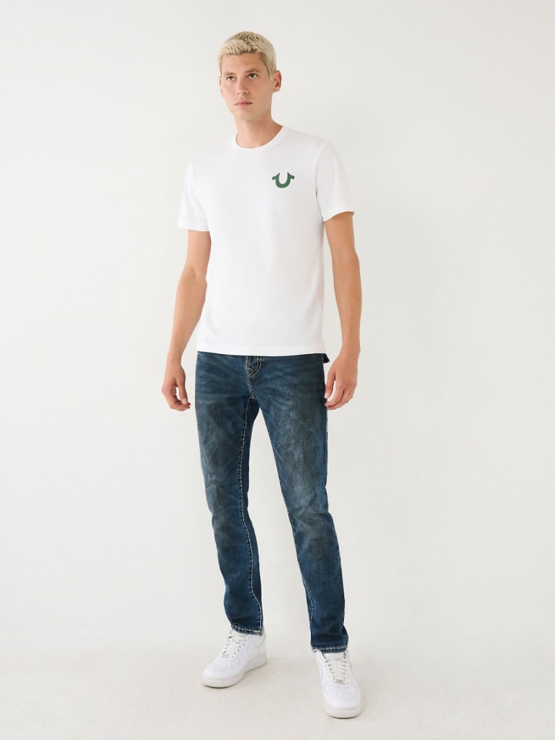 Camiseta True Religion Buddha Logo Blancas | 63RJQTZPN