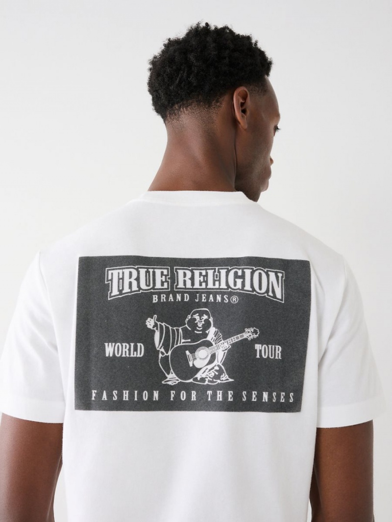 Camiseta True Religion Buddha Logo Blancas | 93AWEGMZR