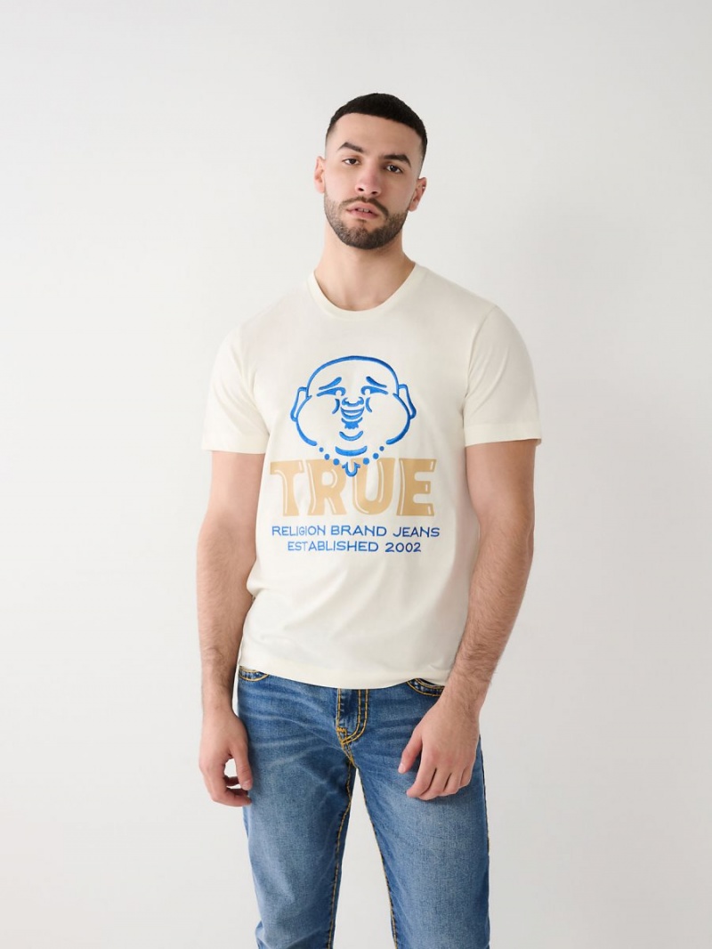 Camiseta True Religion Buddha Logo Blancas | 12HSEITAY