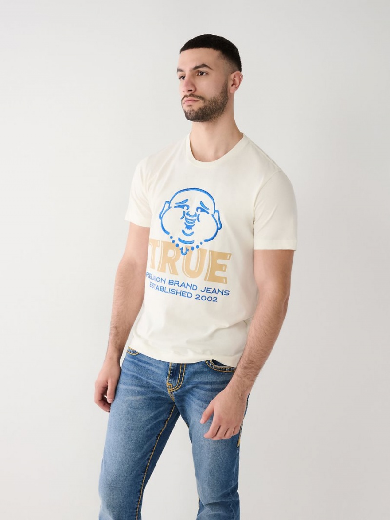 Camiseta True Religion Buddha Logo Blancas | 12HSEITAY