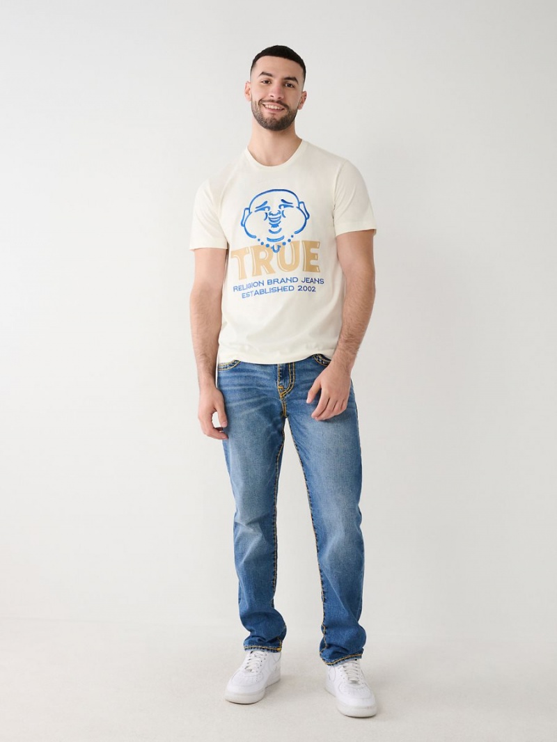 Camiseta True Religion Buddha Logo Blancas | 12HSEITAY