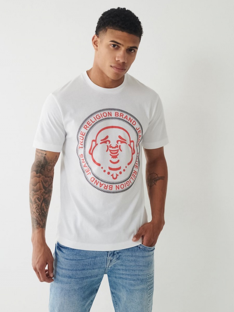 Camiseta True Religion Buddha Logo Blancas | 34XSZELVG