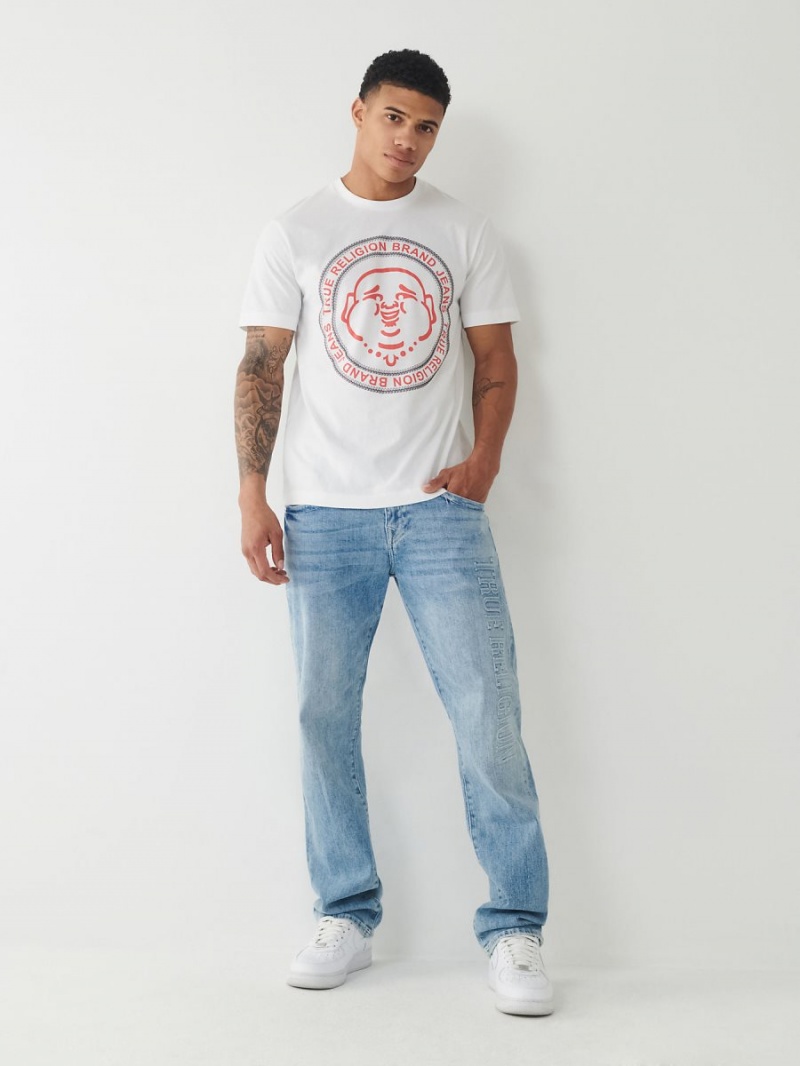 Camiseta True Religion Buddha Logo Blancas | 34XSZELVG