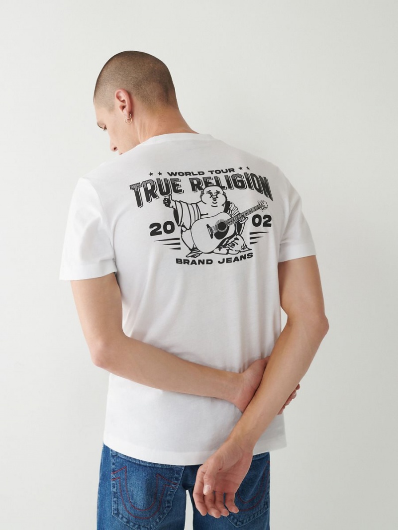 Camiseta True Religion Buddha Logo Blancas | 03UYJTPKS