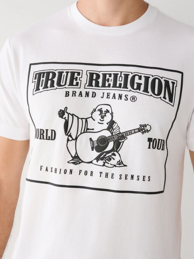 Camiseta True Religion Buddha Logo Blancas | 41GKHWZBX