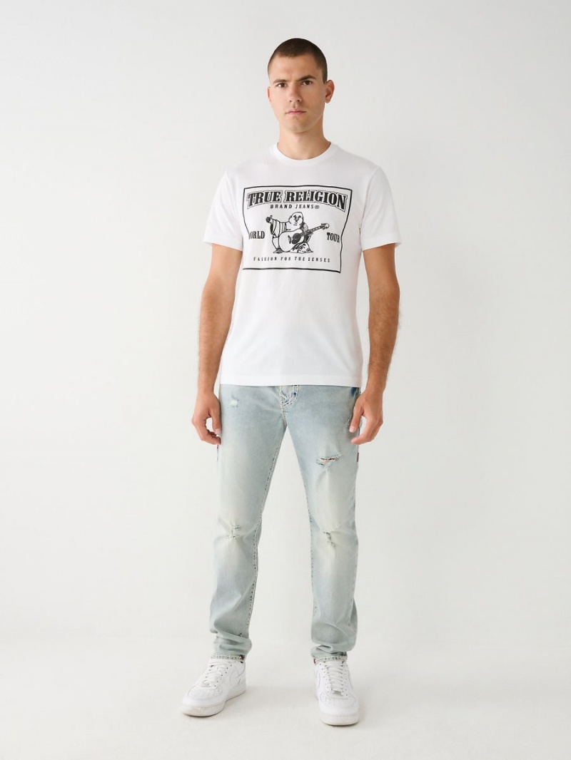 Camiseta True Religion Buddha Logo Blancas | 41GKHWZBX