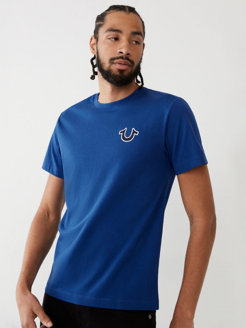 Camiseta True Religion Buddha Logo Cobalt | 34VWRQMLS