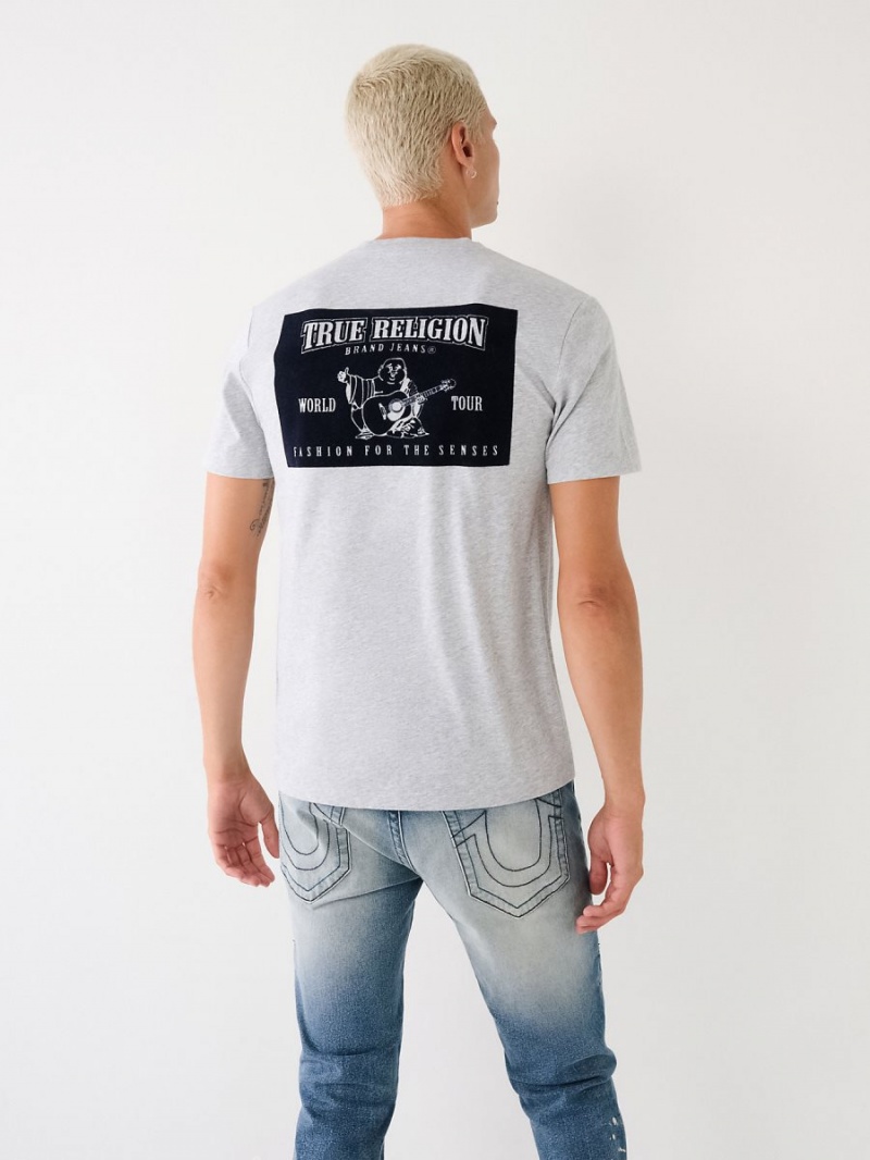 Camiseta True Religion Buddha Logo Gris | 56KIQLBMS