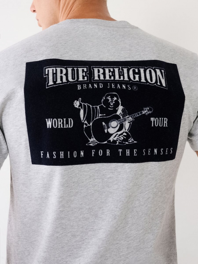 Camiseta True Religion Buddha Logo Gris | 56KIQLBMS