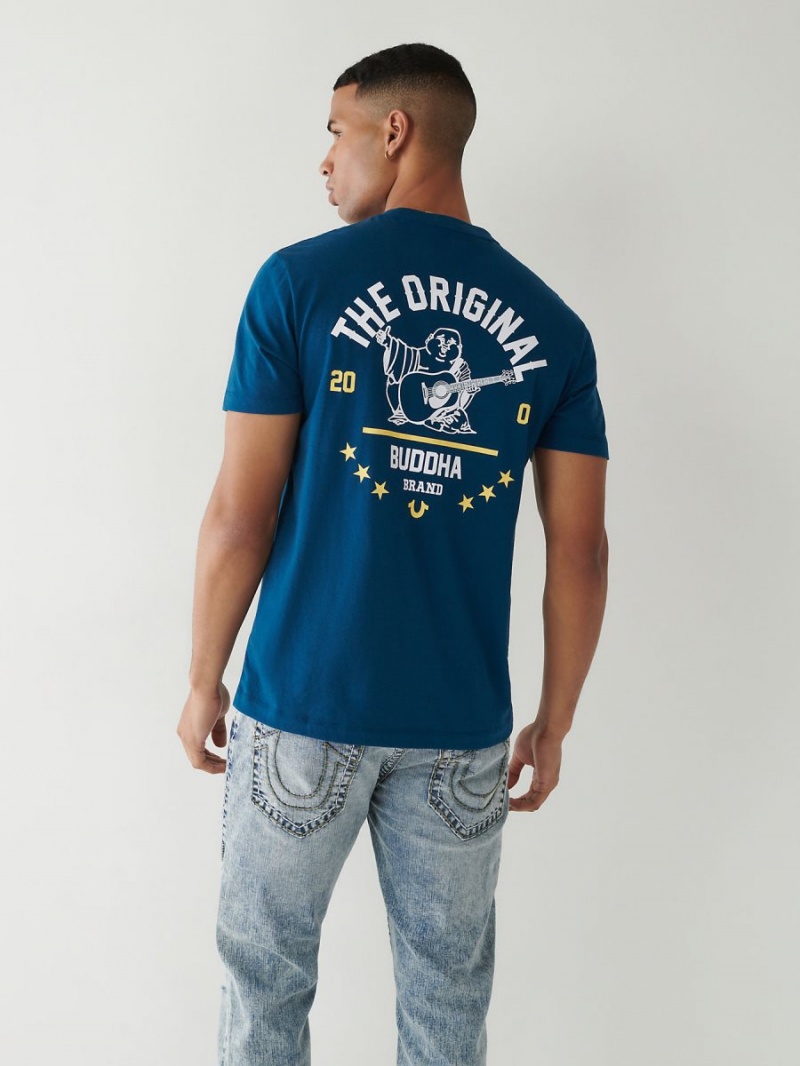 Camiseta True Religion Buddha Logo Navy/Navy | 16JGOAEDT