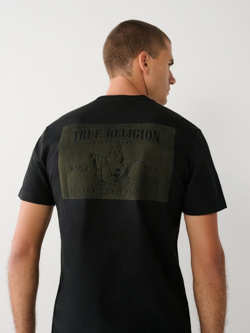 Camiseta True Religion Buddha Logo Negras | 80YXEHTBJ