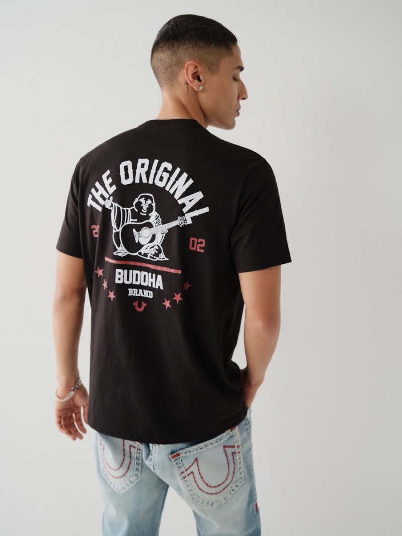 Camiseta True Religion Buddha Logo Negras | 41XWSHEGK