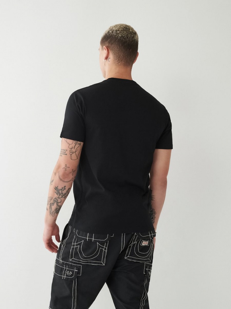 Camiseta True Religion Buddha Logo Negras | 67EHDXQOW