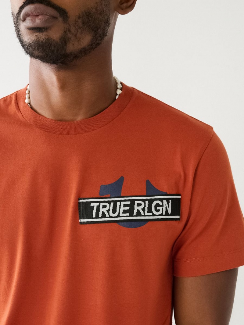 Camiseta True Religion Buddha Logo Rlgn Tape PICANTE | 31TFYJOIU