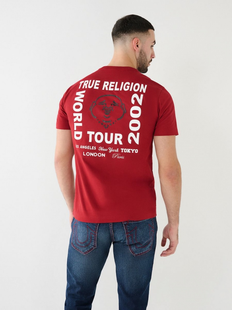 Camiseta True Religion Buddha Logo Rojas | 38LZGTEOI