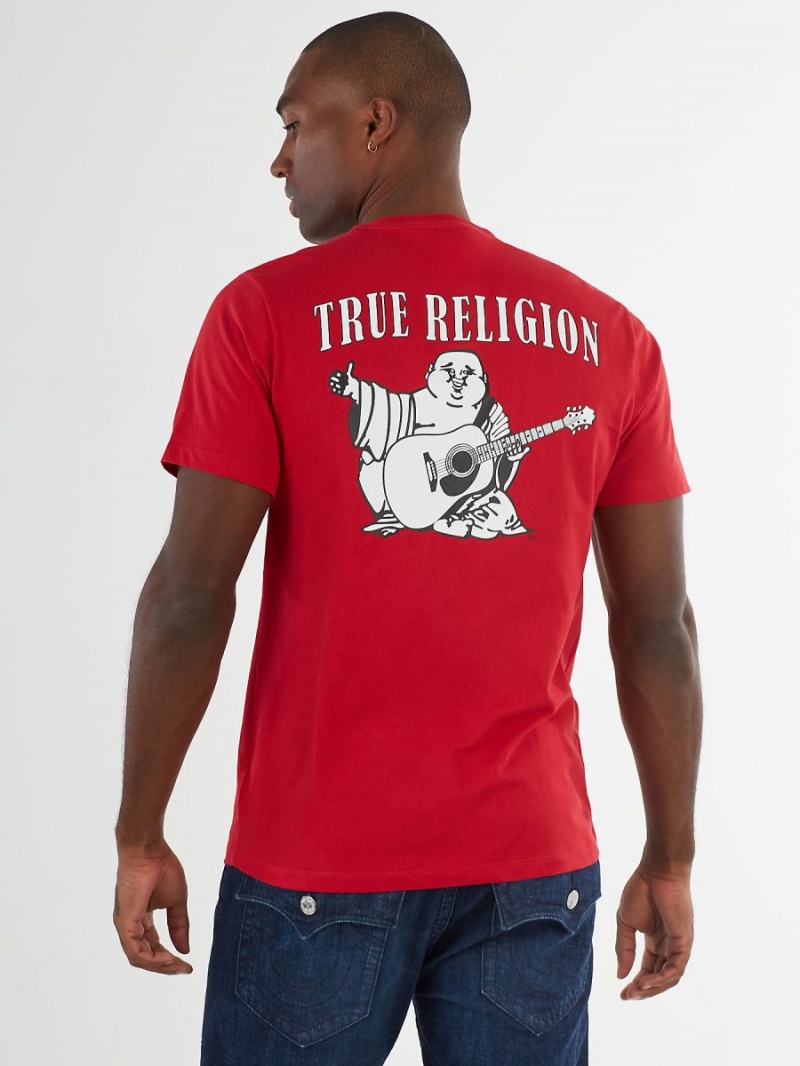 Camiseta True Religion Buddha Logo Rojas | 40XGETHKZ