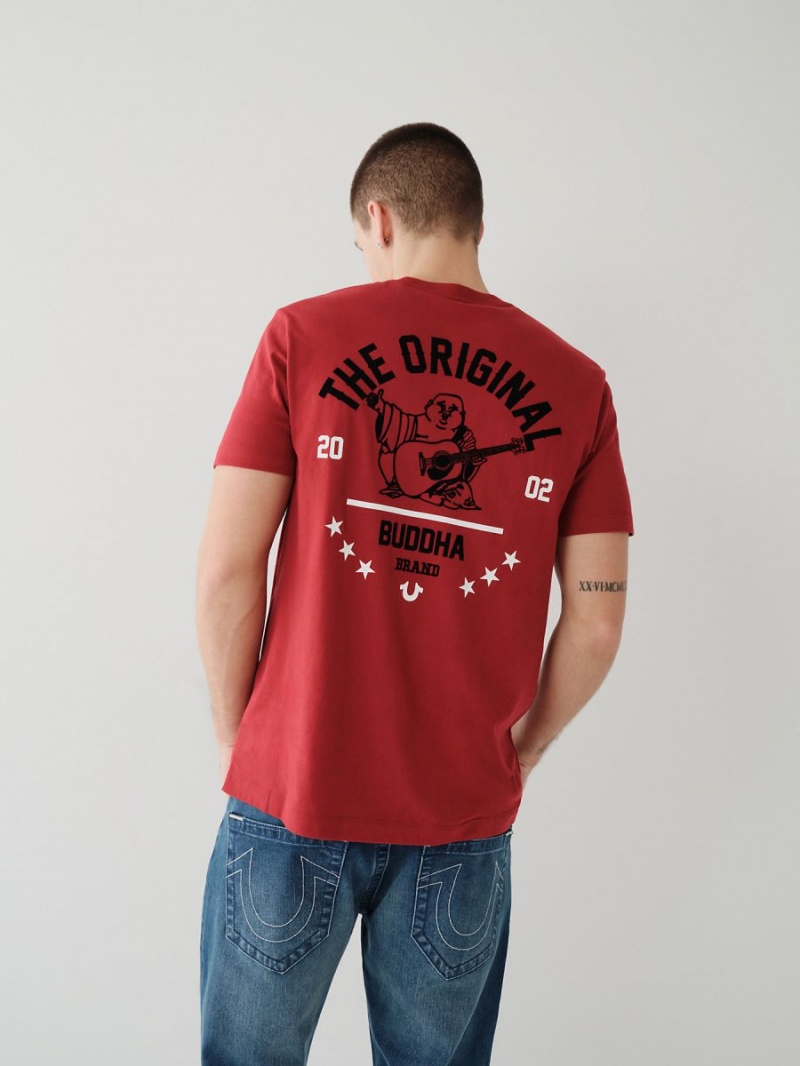 Camiseta True Religion Buddha Logo Rojas | 53UGSAXOD