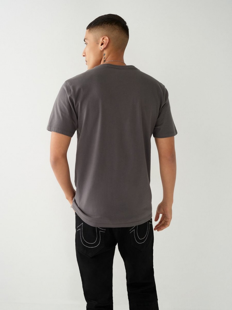 Camiseta True Religion Buddha Logo Steel | 79KCFTUIM