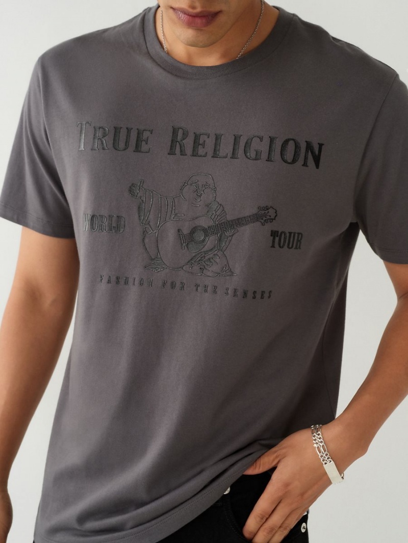 Camiseta True Religion Buddha Logo Steel | 79KCFTUIM