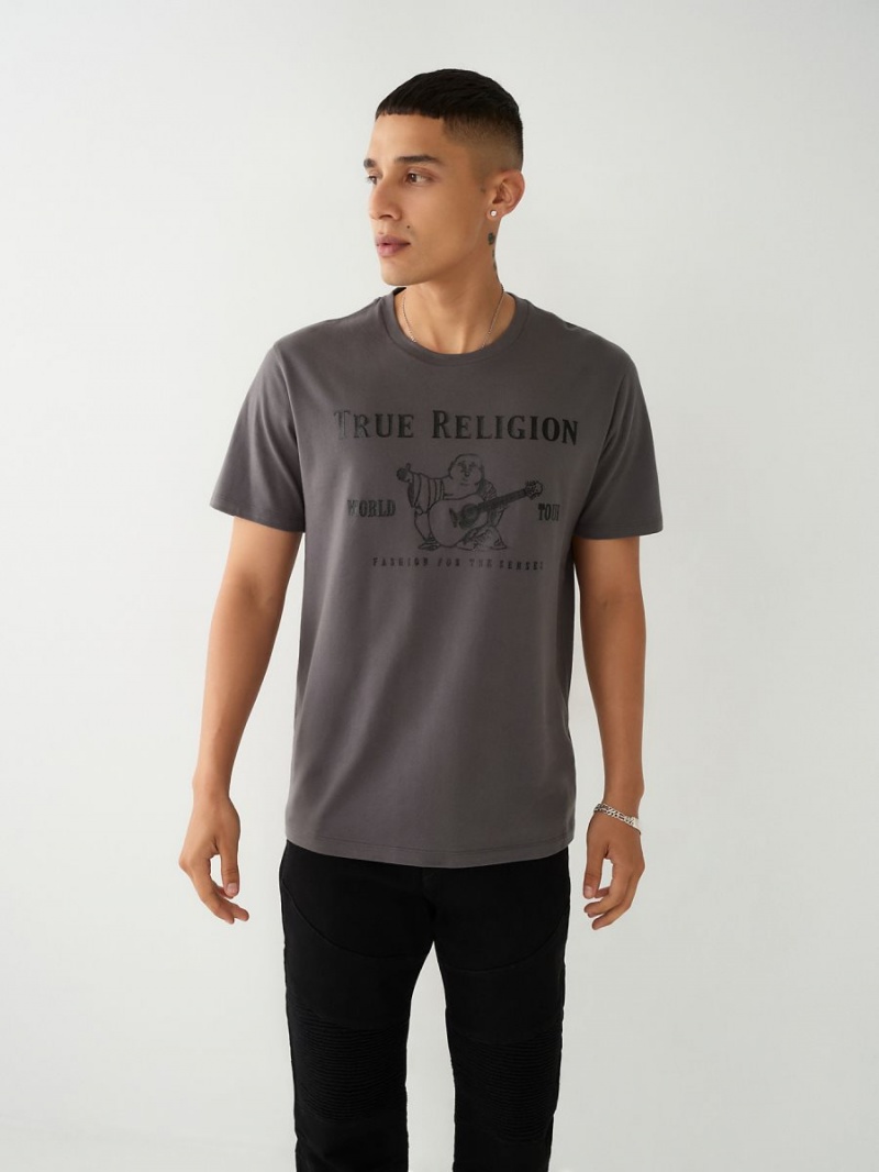 Camiseta True Religion Buddha Logo Steel | 79KCFTUIM