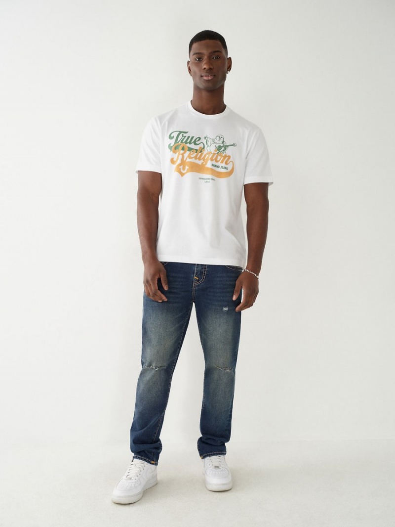 Camiseta True Religion Buddha Relaxed Blancas | 14TWNSVJD