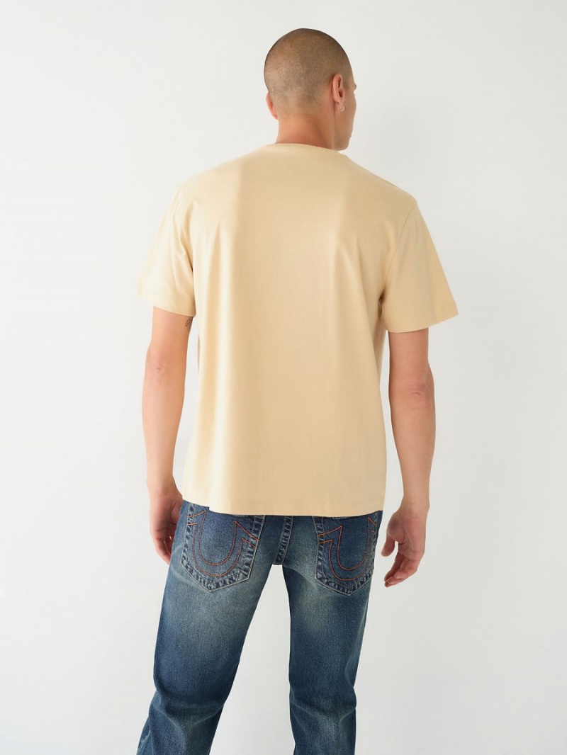 Camiseta True Religion Buddha Relaxed SEMOLINA | 90GKAIQBC