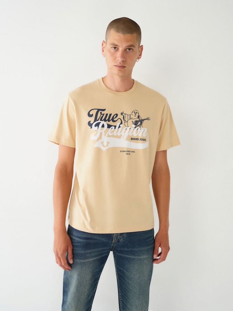 Camiseta True Religion Buddha Relaxed SEMOLINA | 90GKAIQBC