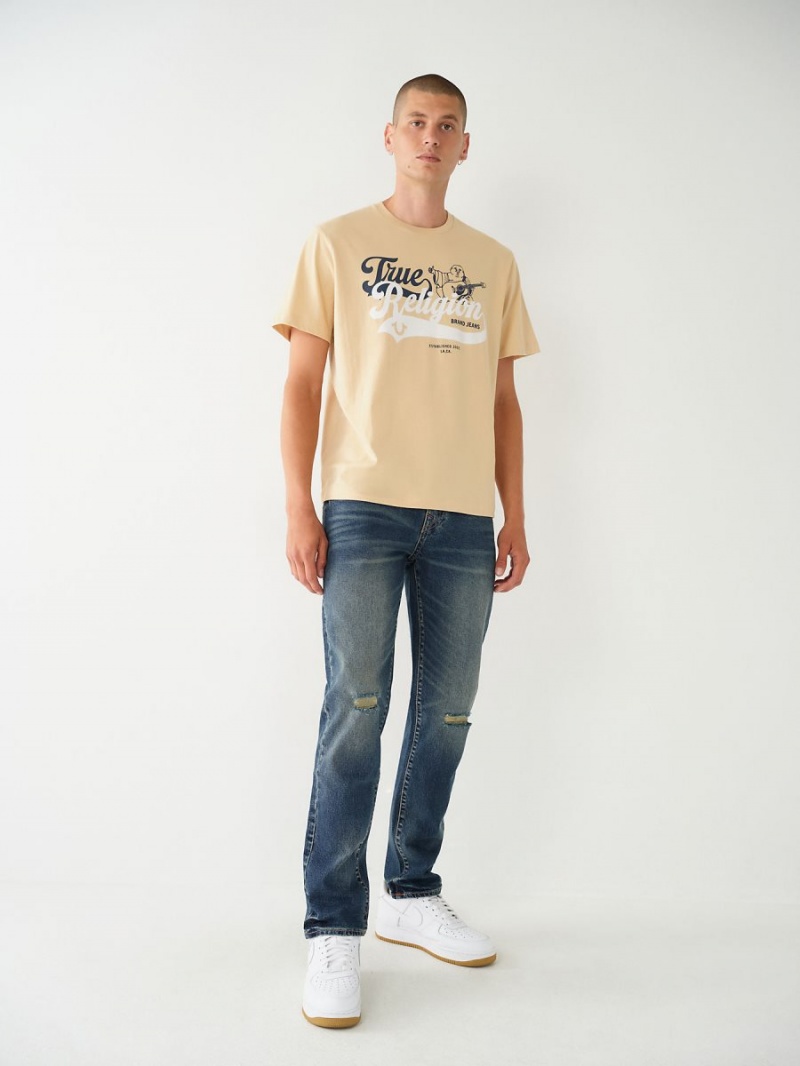 Camiseta True Religion Buddha Relaxed SEMOLINA | 90GKAIQBC