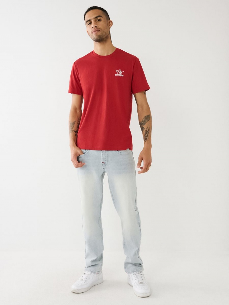 Camiseta True Religion Buddha Sunrise Logo Rojas | 05OLFDNVB