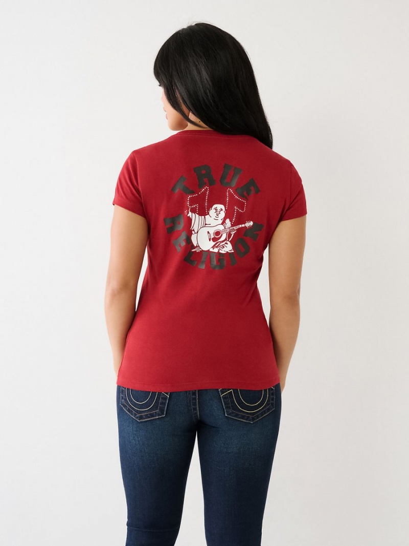 Camiseta True Religion Crystal Buddha V Rojas | 59FDSBUQH