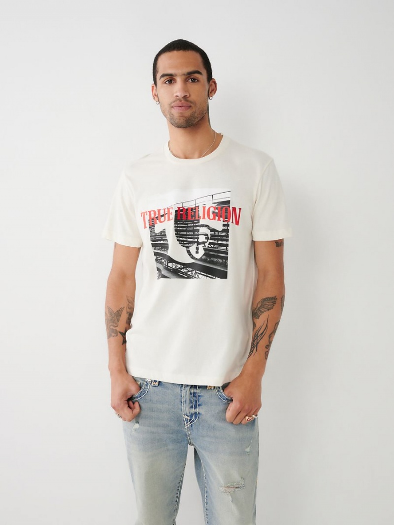 Camiseta True Religion Estampadas Blancas | 70FHTUQGJ