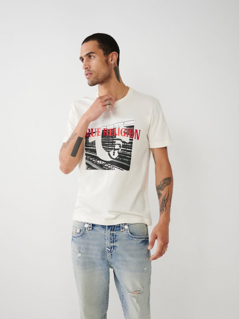 Camiseta True Religion Estampadas Blancas | 70FHTUQGJ