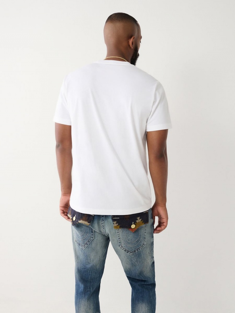 Camiseta True Religion Estampadas Logo Blancas | 24YFWITRA