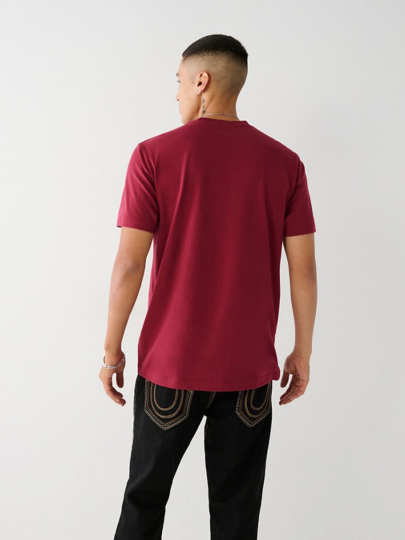 Camiseta True Religion Estampadas Logo Cranberry | 19CVBRTFP